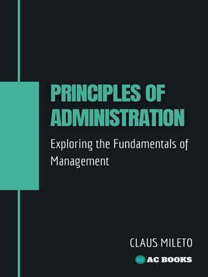 cover image of Principles of Administration